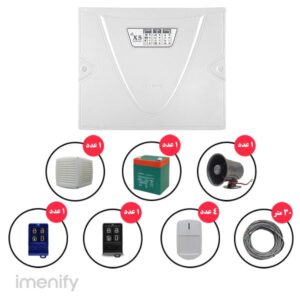 پکیج کامل دزدگیر اماکن کلاسیک x5 با 4 چشمی p4cx5